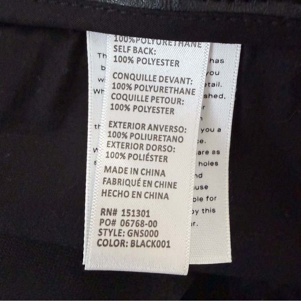 NEW Good American Icon Faux Leather Pants in Black Size 16 - Picture 12 of 12